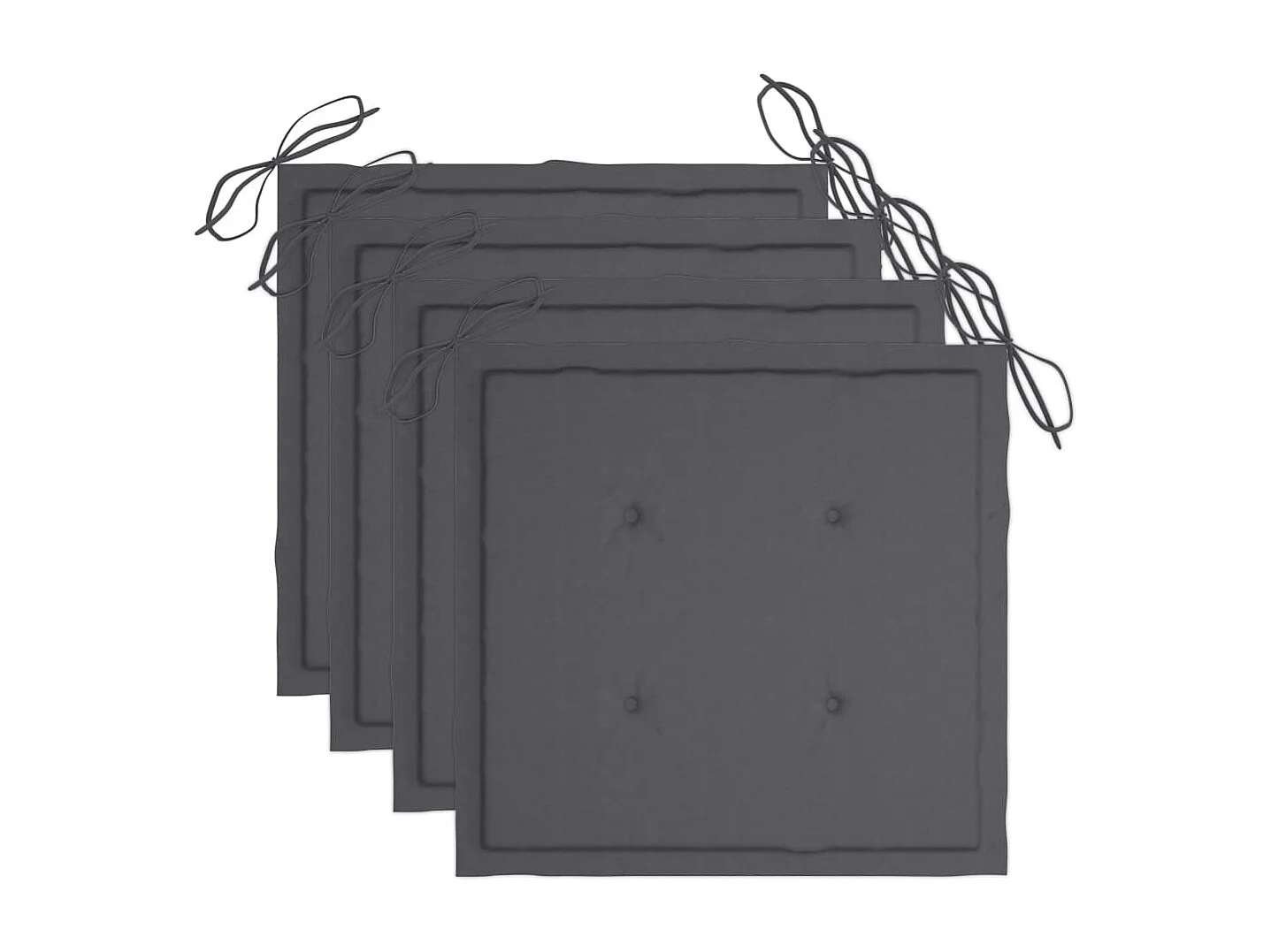 Blaire  Mobilier à dîner d'extérieur pliable 5 pcs avec coussins bambou