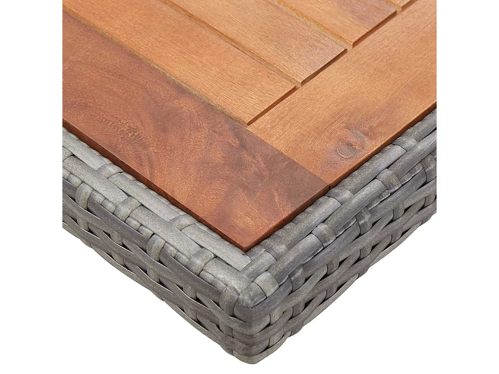 Hugo  13-delige Tuinset met kussens poly rattan antracietkleurig