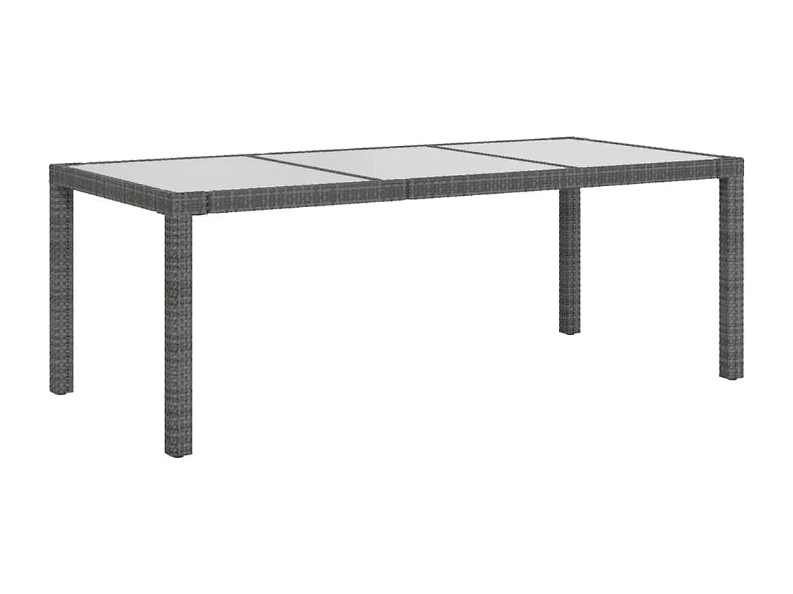 Prolenta Premium -  Salon de jardin 7 pcs avec coussins Résine tressée Gris