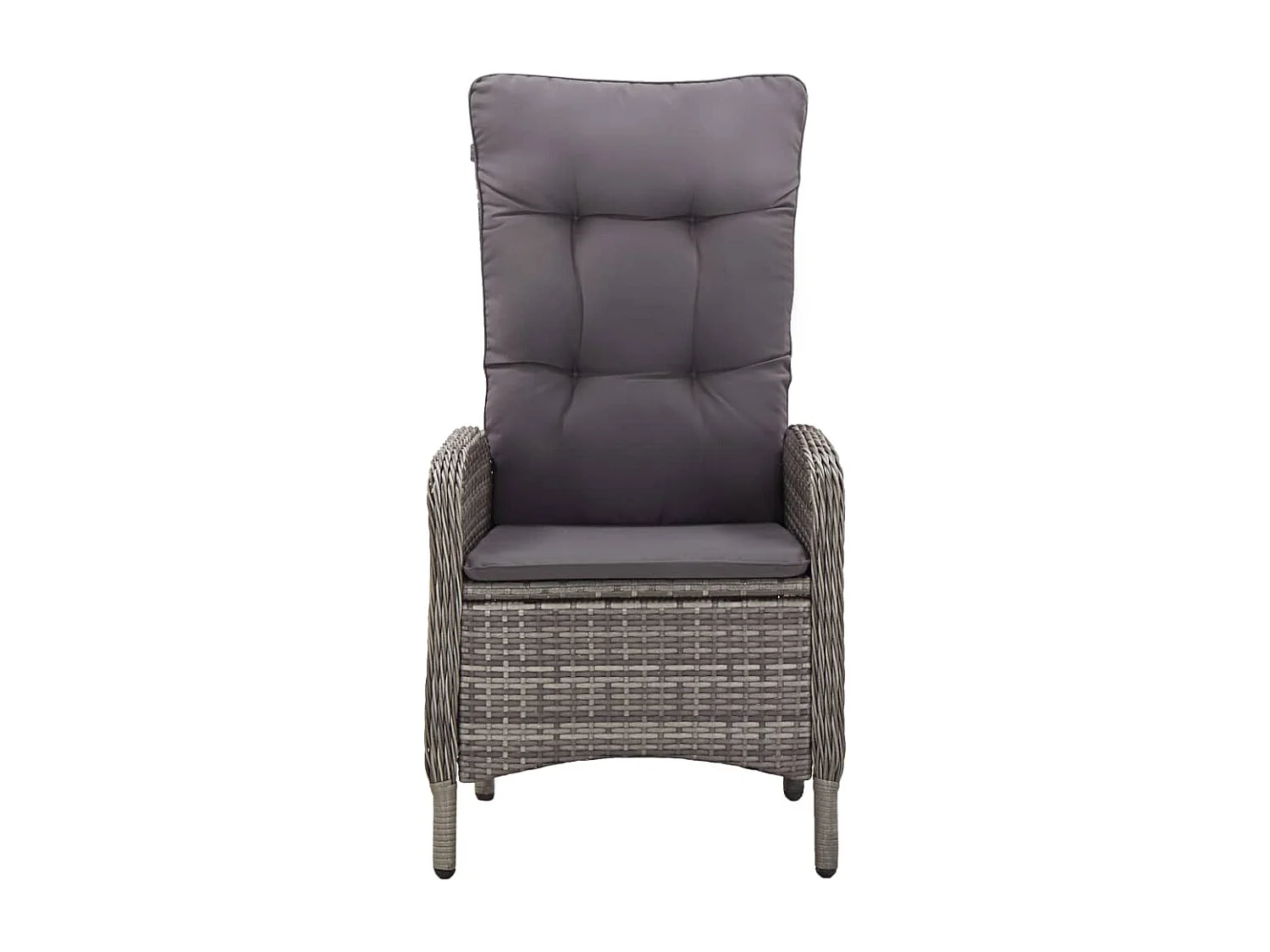 Ortona  Ensemble de bistro de jardin 5 pcs Résine tressée Gris