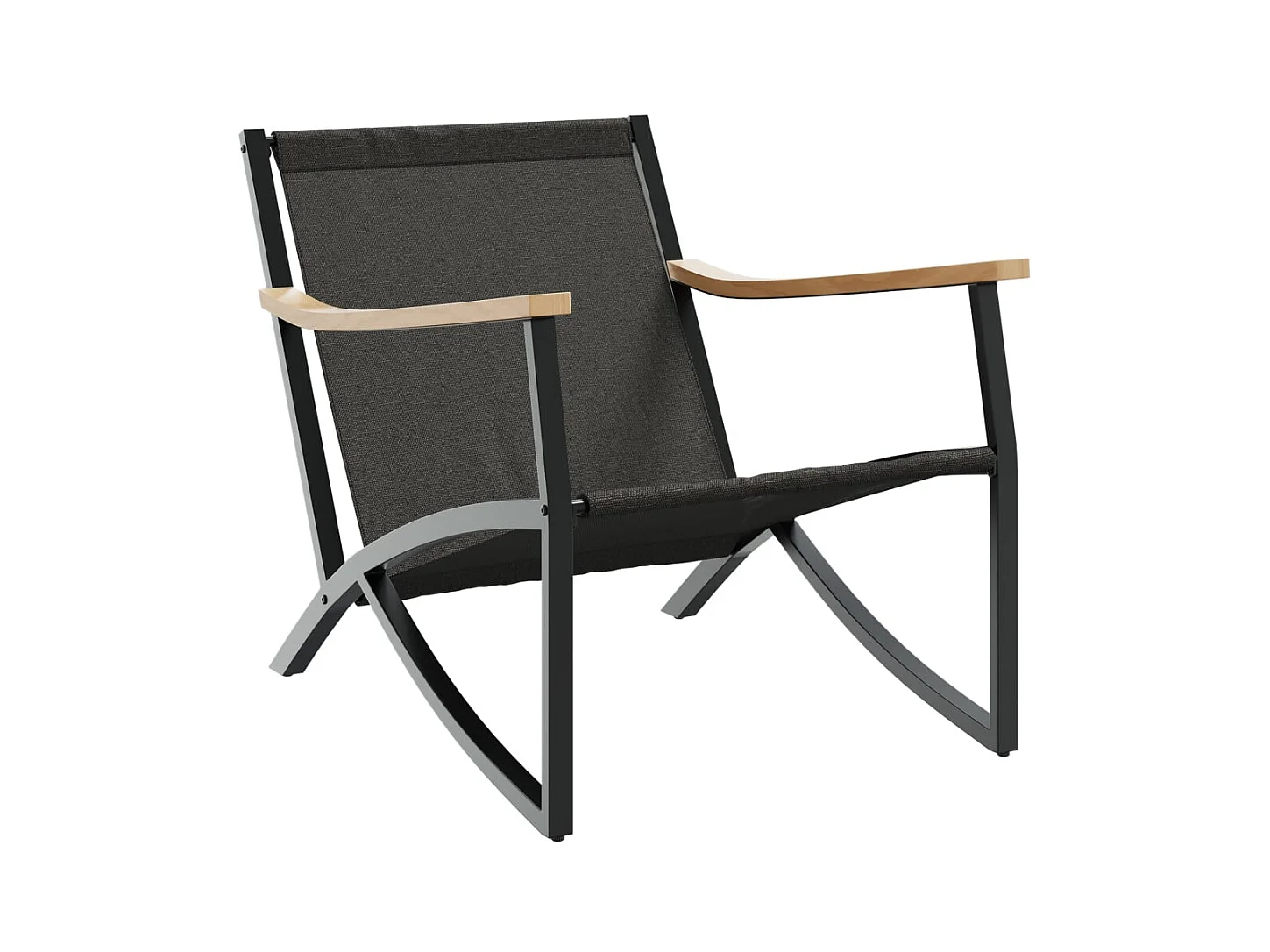 Nathan James  4-delige Balkonset met kussens staal zwart