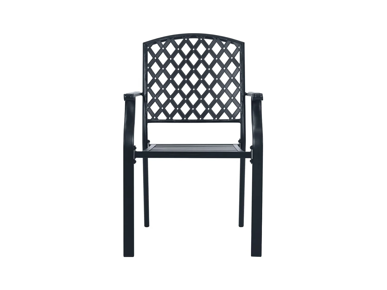 Yero  Ensemble de chaises de jardin empilables 3 pcs anthracite