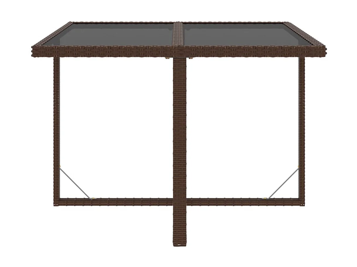 Hugo  5-delige Tuinset met kussens poly rattan bruin