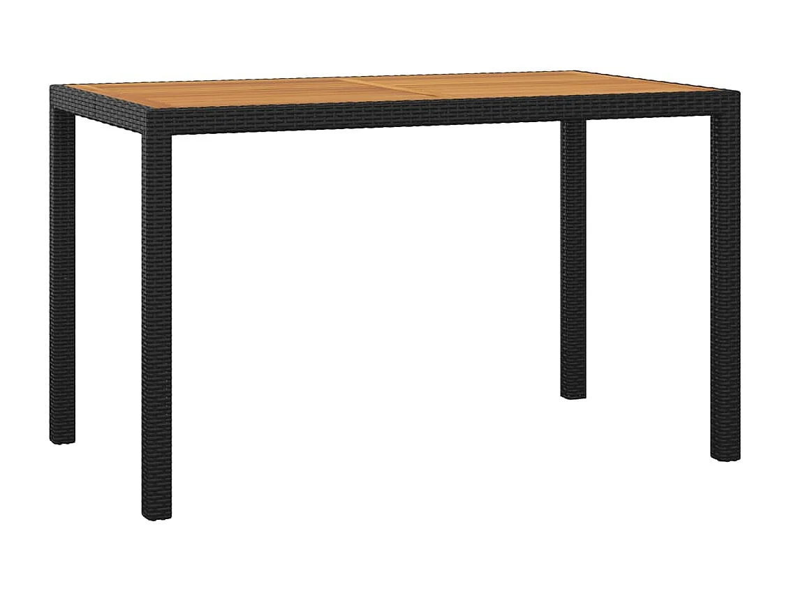 Prolenta Premium -  3-delige Tuinset met kussens poly rattan zwart