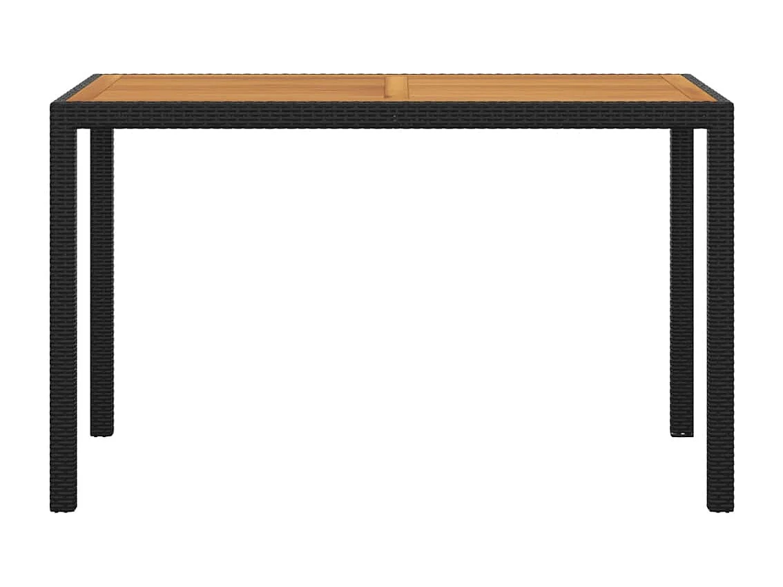 Prolenta Premium -  3-delige Tuinset met kussens poly rattan zwart