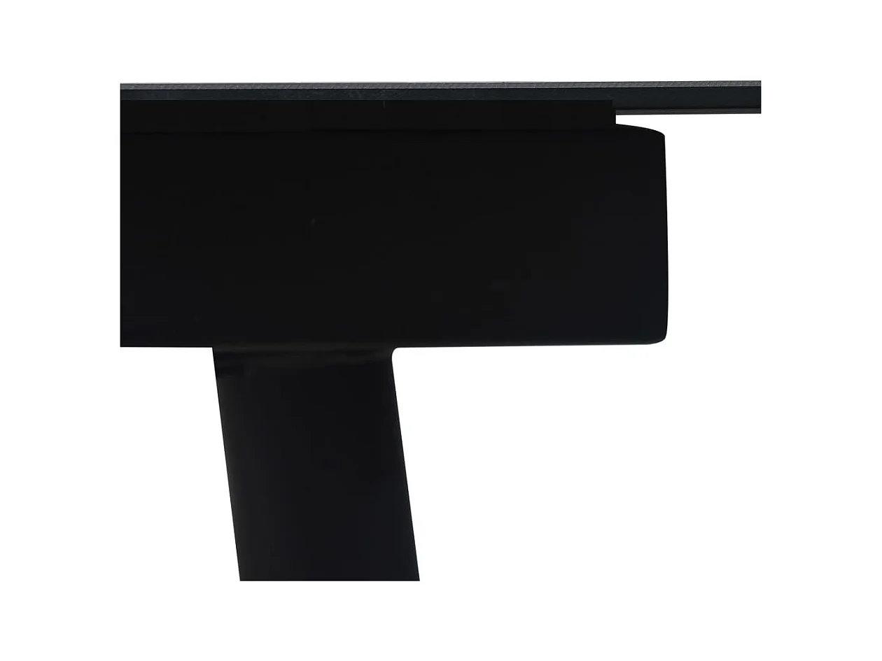 Askainen  Mobilier à dîner d'extérieur 7 pcs Corde en coton et acier Noir