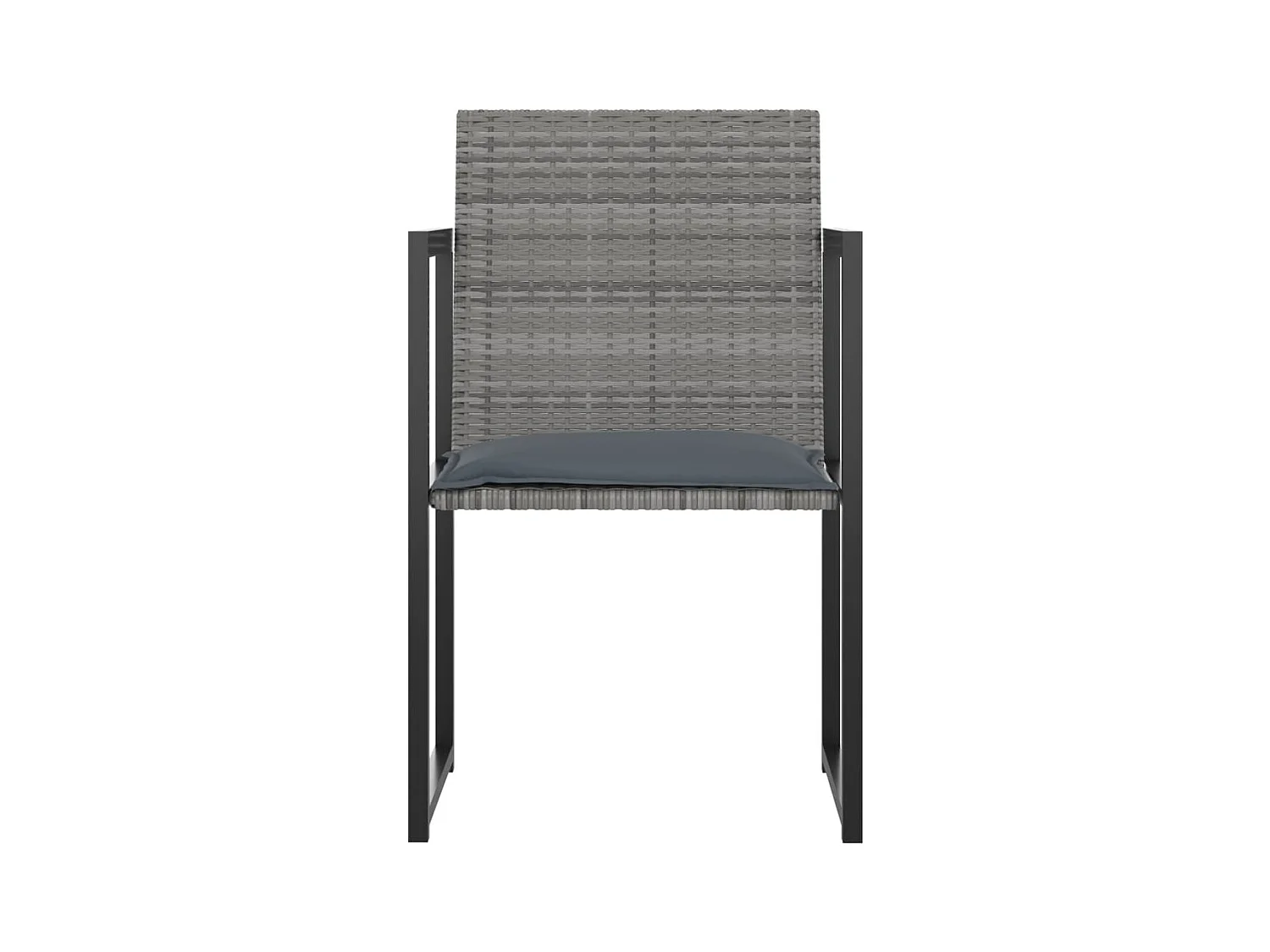 Holly Ann  Salon de jardin 7 pcs avec coussins Résine tressée Gris