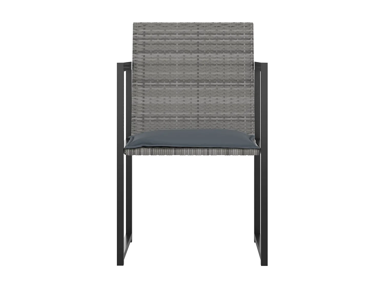 Holly Ann  Salon de jardin 7 pcs avec coussins Résine tressée Gris