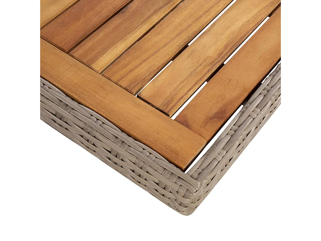 Garden Furniture -  Salon de jardin avec coussins 9 pcs Résine tressée