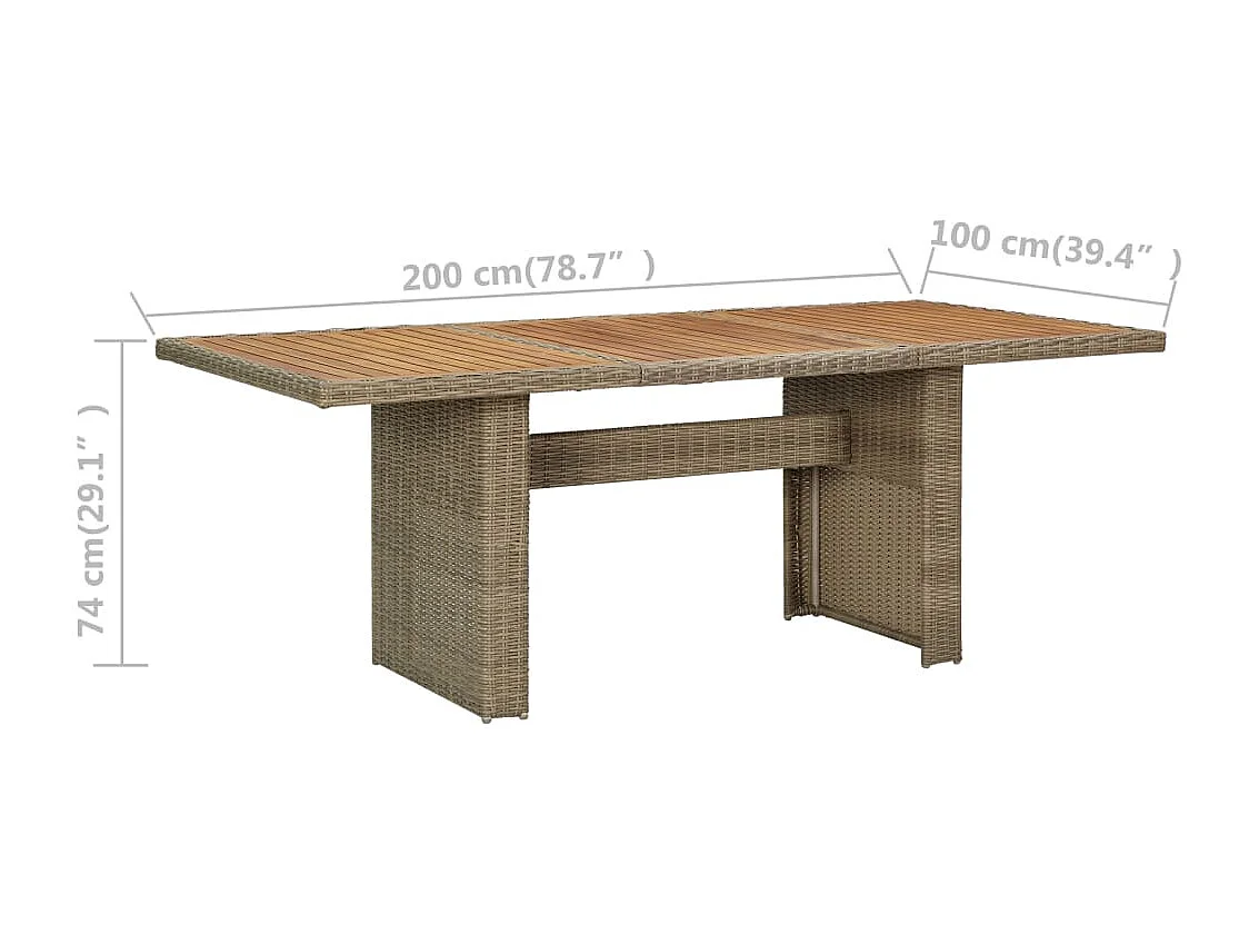 Garden Furniture -  9-delige Tuinset met kussens poly rattan zwart