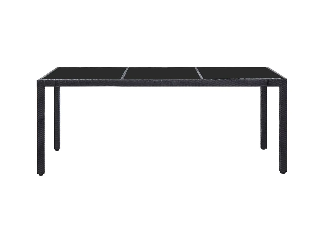 Peylar  Ensemble à dîner d'extérieur 9 pcs Résine tressée Noir