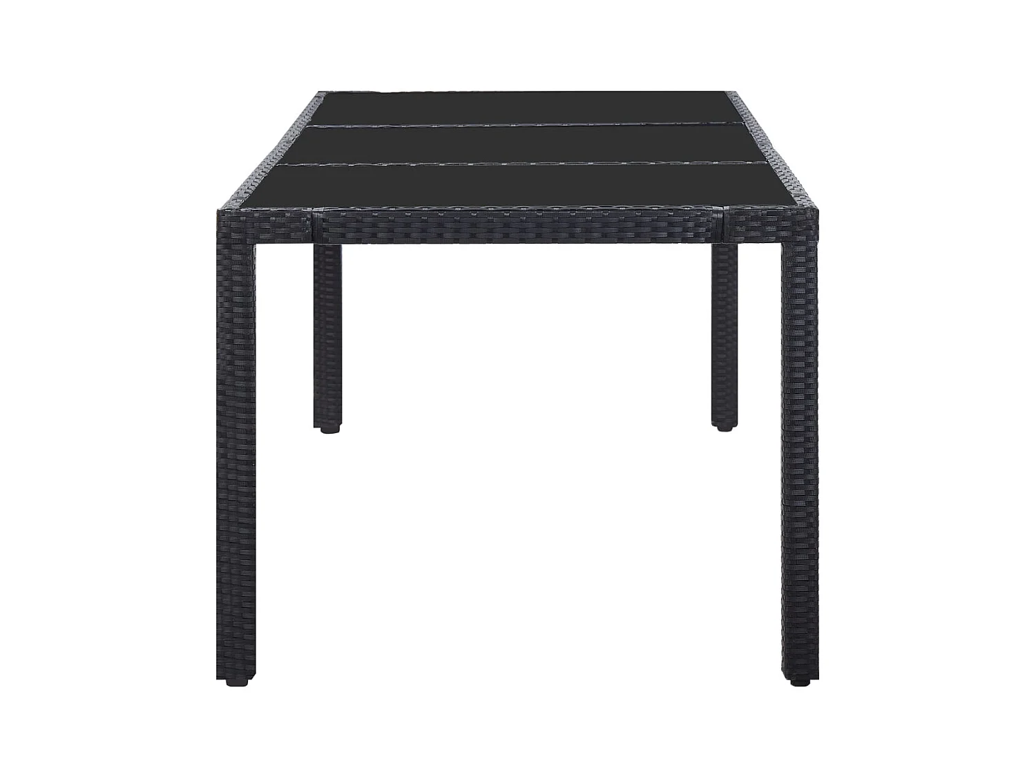 Peylar  Ensemble à dîner d'extérieur 9 pcs Résine tressée Noir