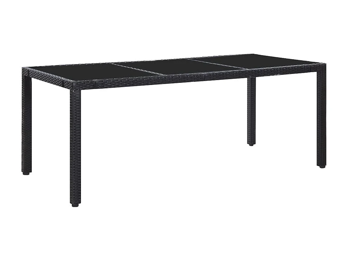 Peylar  Ensemble à dîner d'extérieur 9 pcs Résine tressée Noir