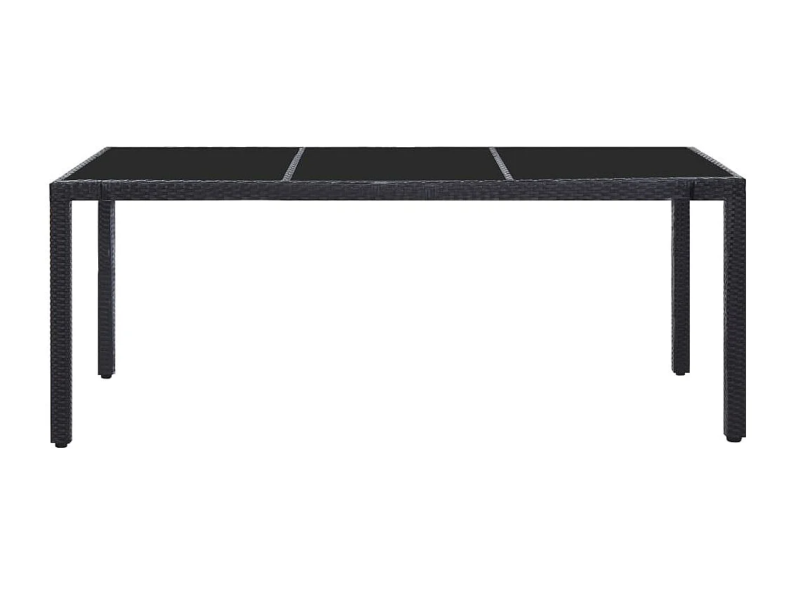 Peylar  Ensemble à dîner d'extérieur 9 pcs Résine tressée Noir