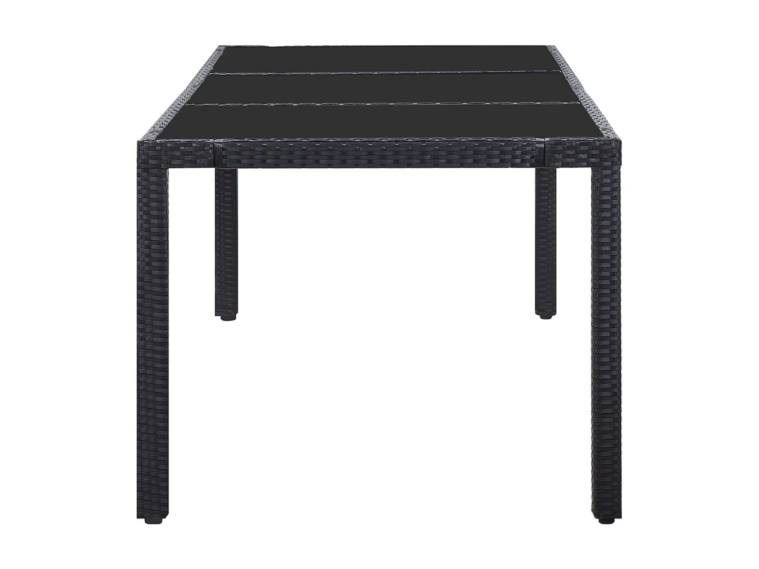 Peylar  Ensemble à dîner d'extérieur 9 pcs Résine tressée Noir