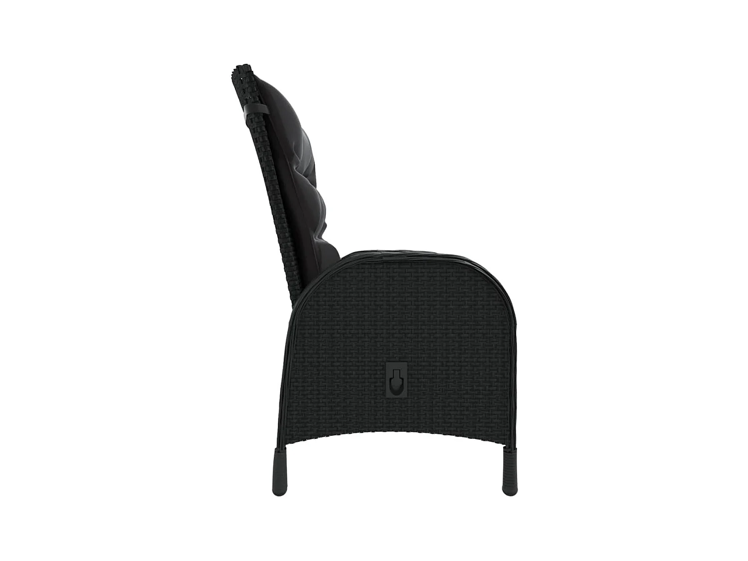 Ortona  Ensemble de bistro de jardin 3 pcs Résine tressée Noir