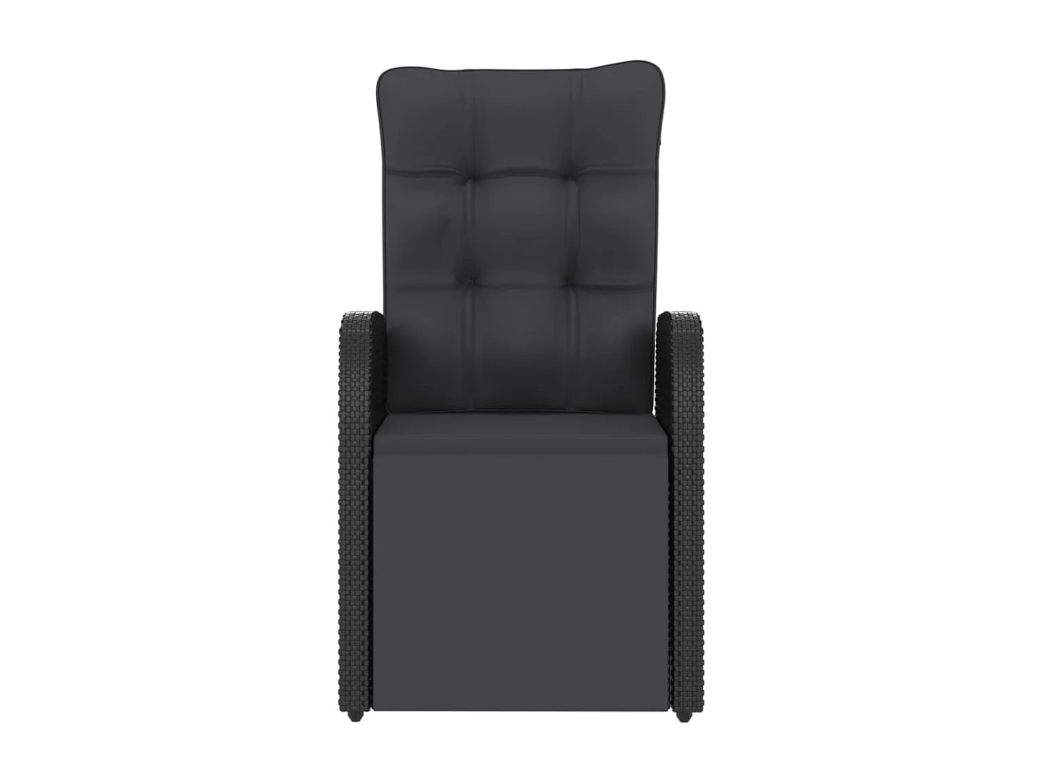 Doulough  Salon de jardin 11 pcs avec coussins résine tressée noir