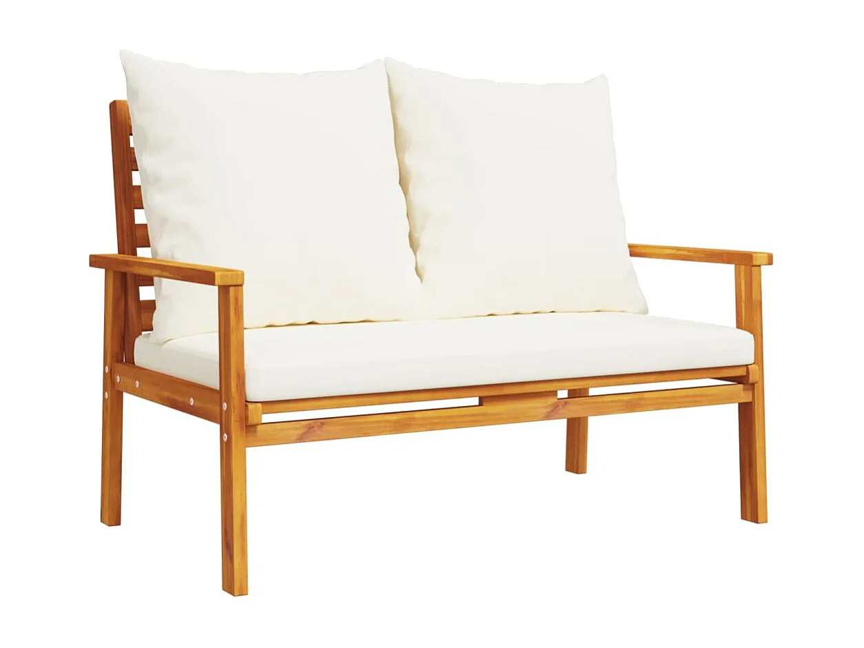 Adelina  Ensemble de jardin avec coussin bois massif acacia