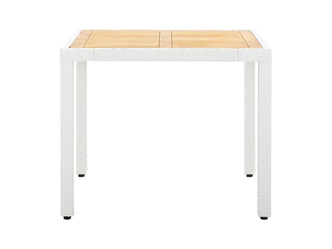 Varen  Salon de jardin 5 pcs résine tressée blanc