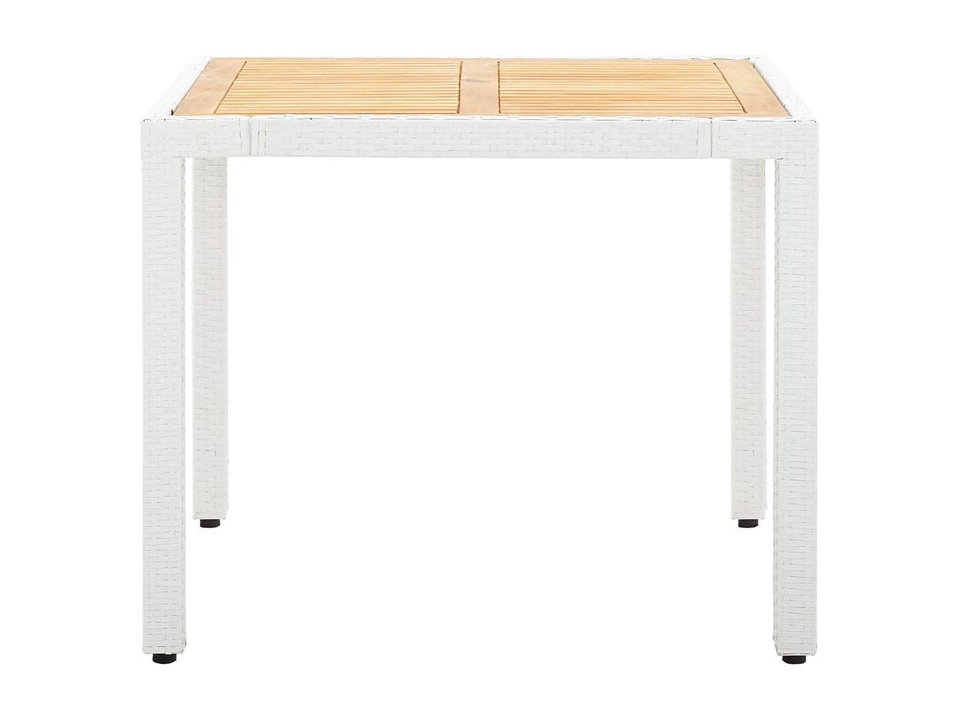 Varen  Salon de jardin 5 pcs résine tressée blanc