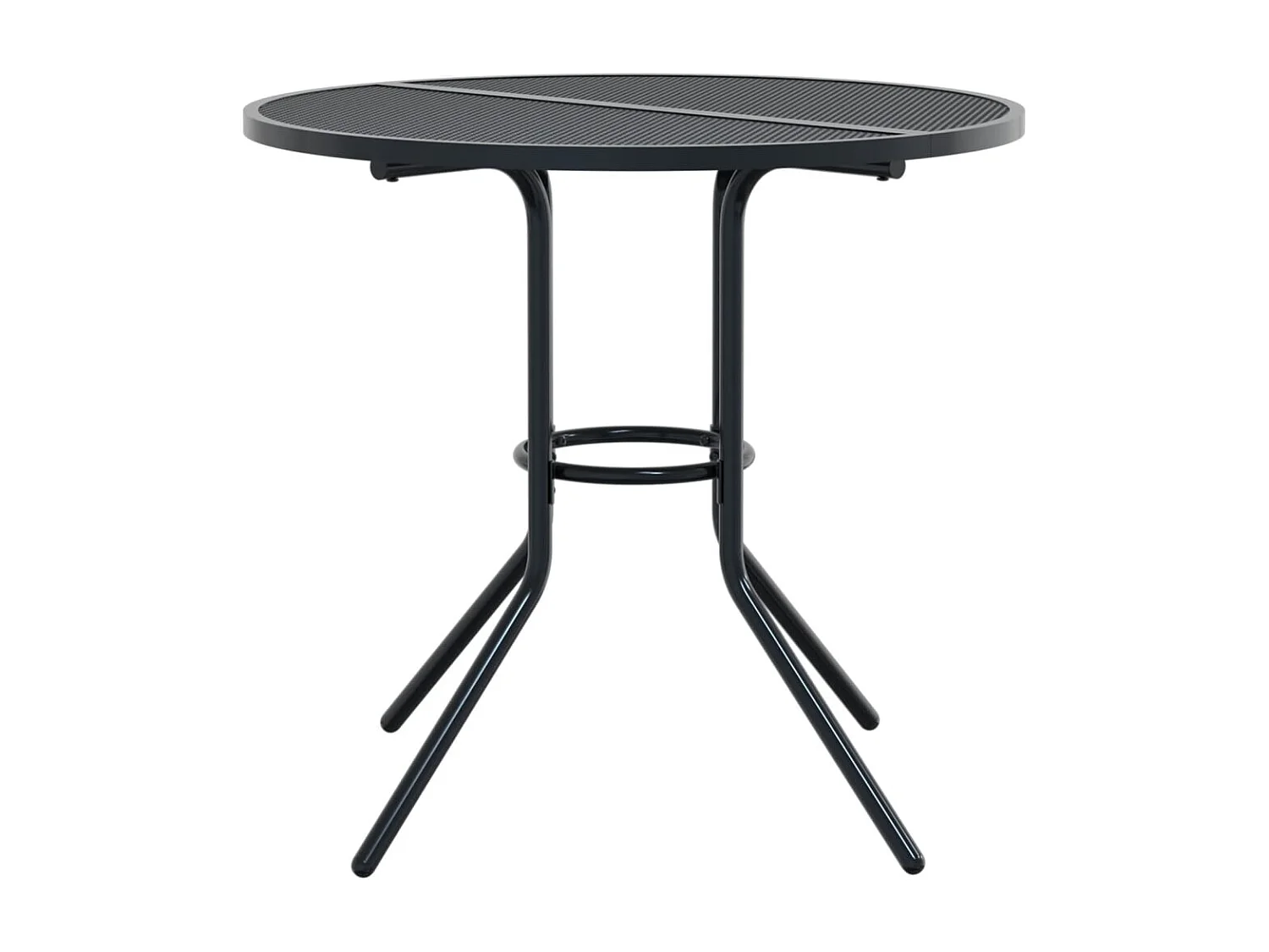 Miraya  Ensemble de chaises de jardin empilables 3 pcs anthracite