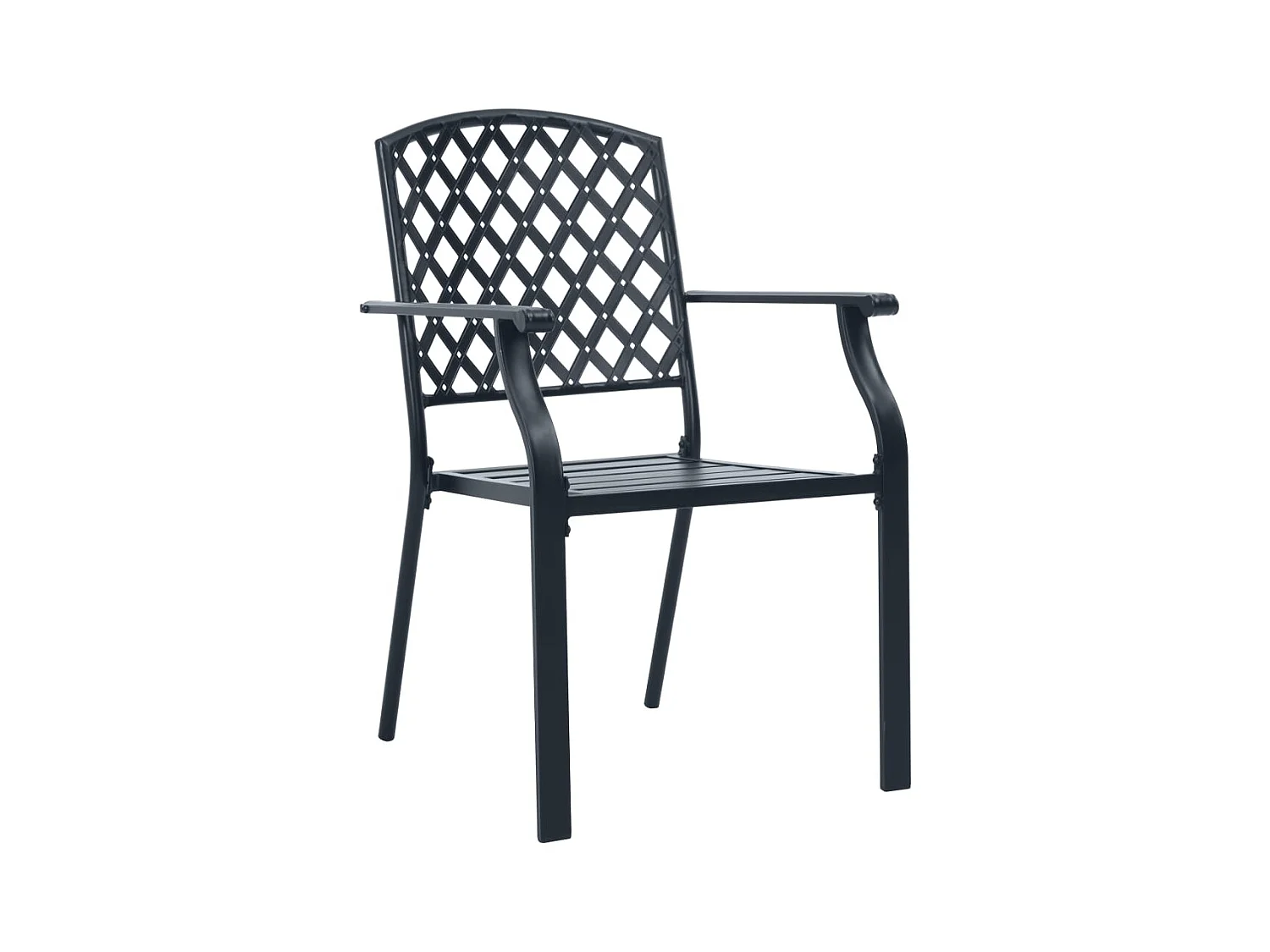 Yero  Ensemble de chaises de jardin empilables 5 pcs anthracite