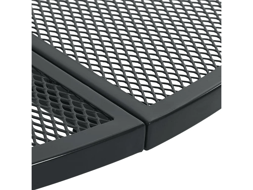 Yero  Ensemble de chaises de jardin empilables 5 pcs anthracite