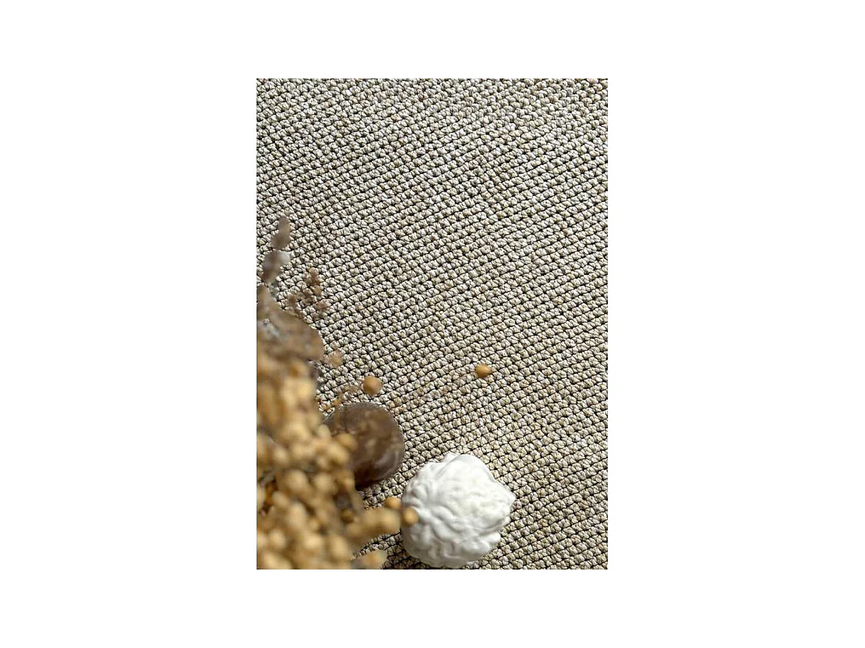 Tapis tissé uni extérieur intérieur PANAMA 57 Beige 120*120
