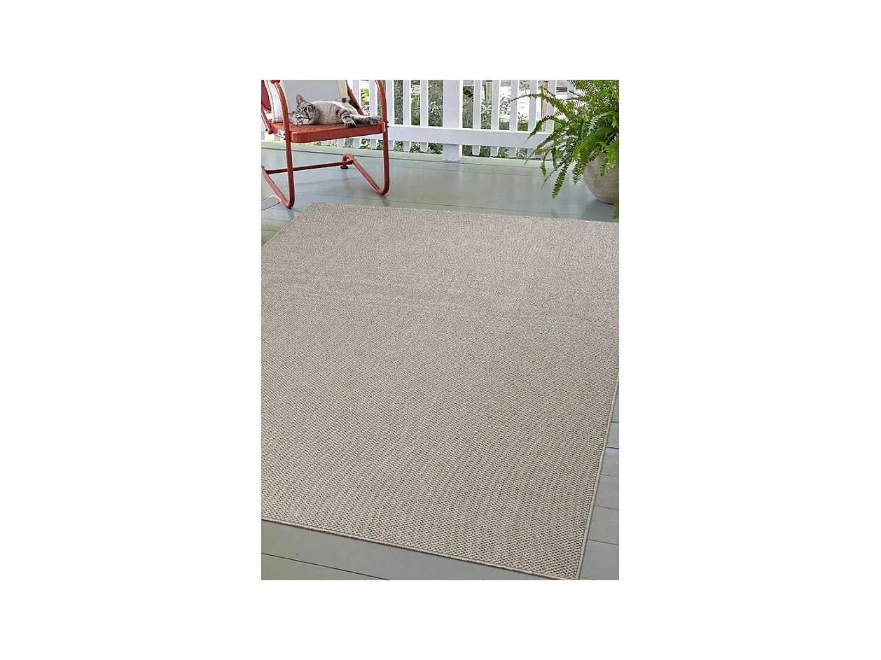 Tapis extérieur et intérieur uni TOULON 145 Beige 80*150