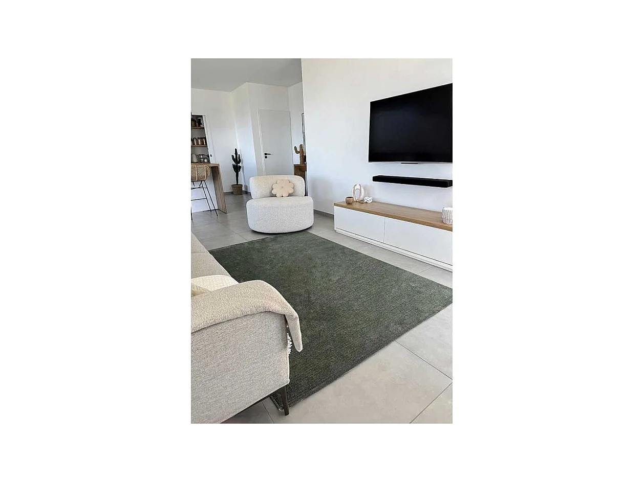 Tapis uni NANCY 29 Vert 140*200