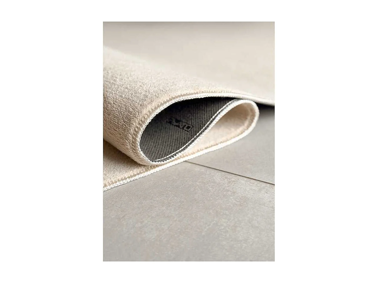 Tapis uni lavable en machine AVIGNON Beige 150*220
