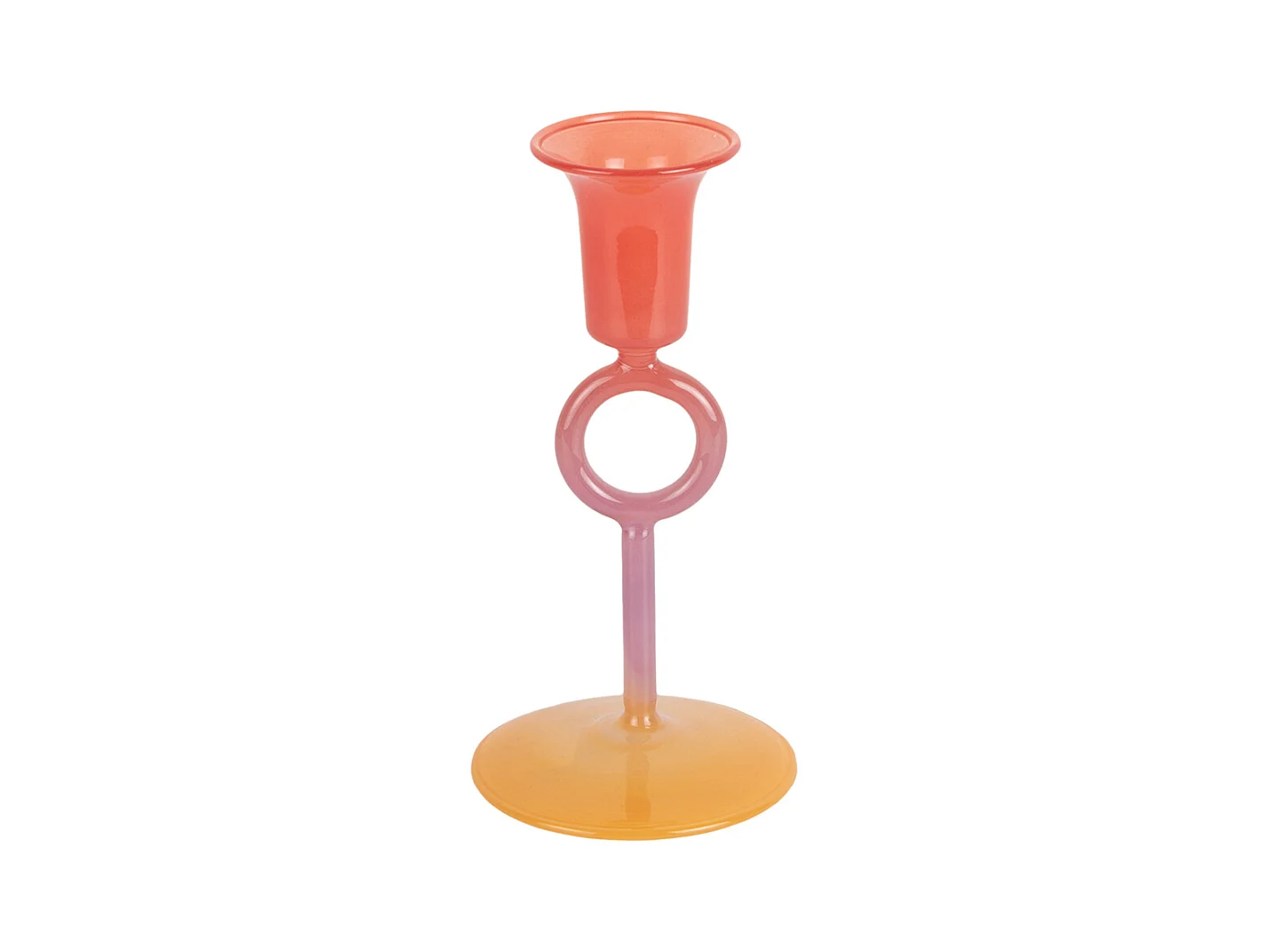 Kandelaar Anillo Vivo - 7.5x7.5x15 cm - Multicolor