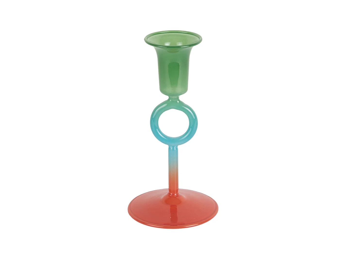 Kandelaar Anillo Vivo - 7.5x7.5x15 cm - Multicolor