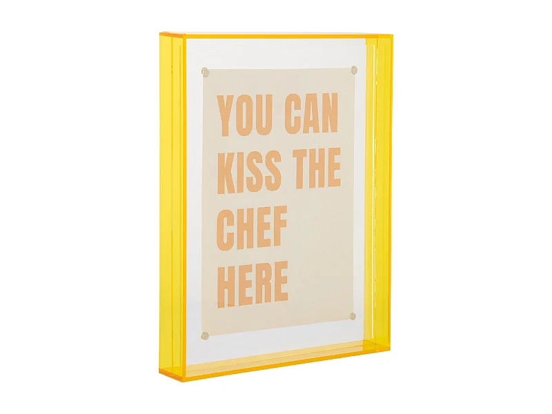 Fotolijst Gayo  - 17x17x22 cm - Geel