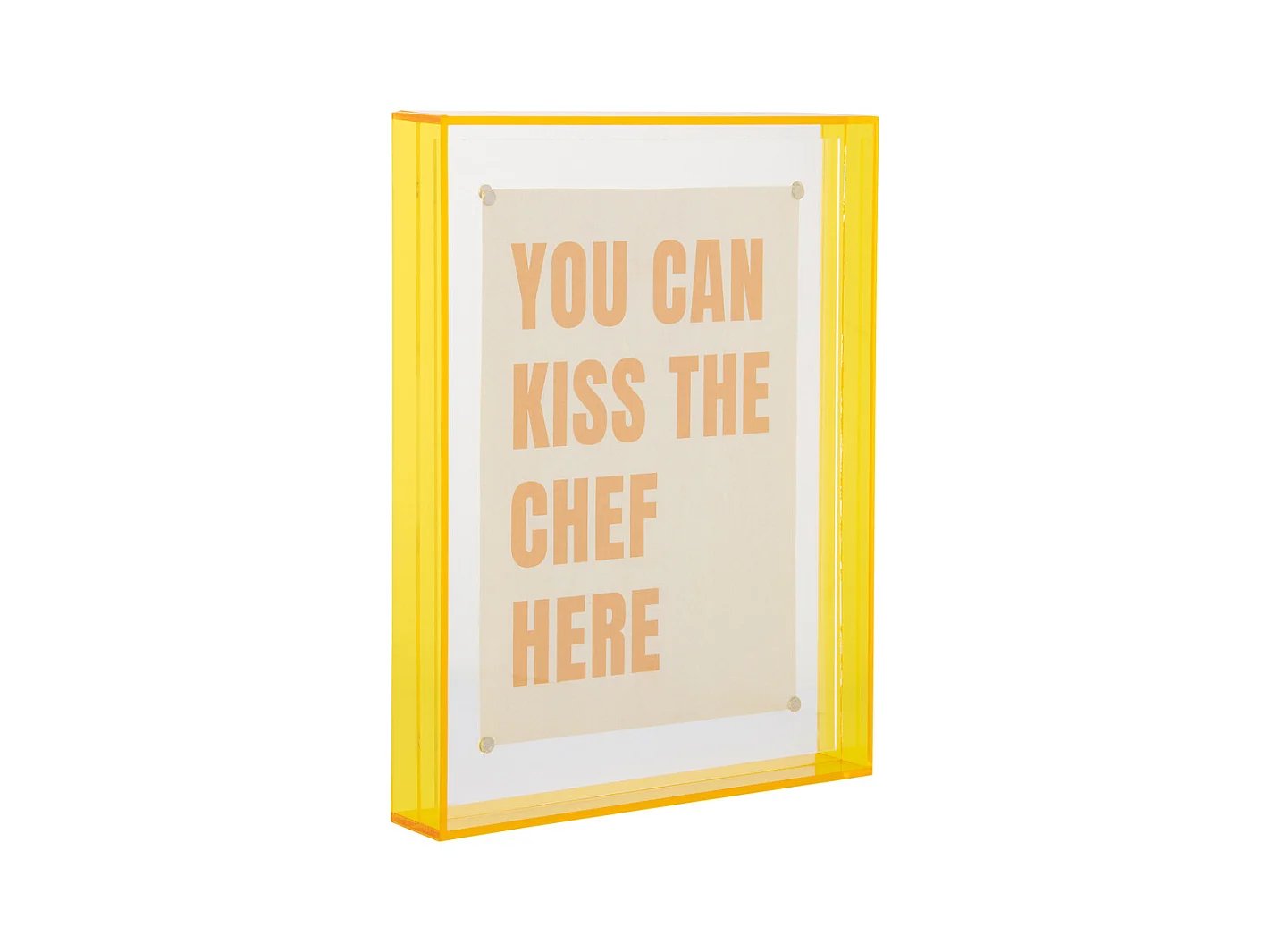 Fotolijst Gayo  - 17x17x22 cm - Geel