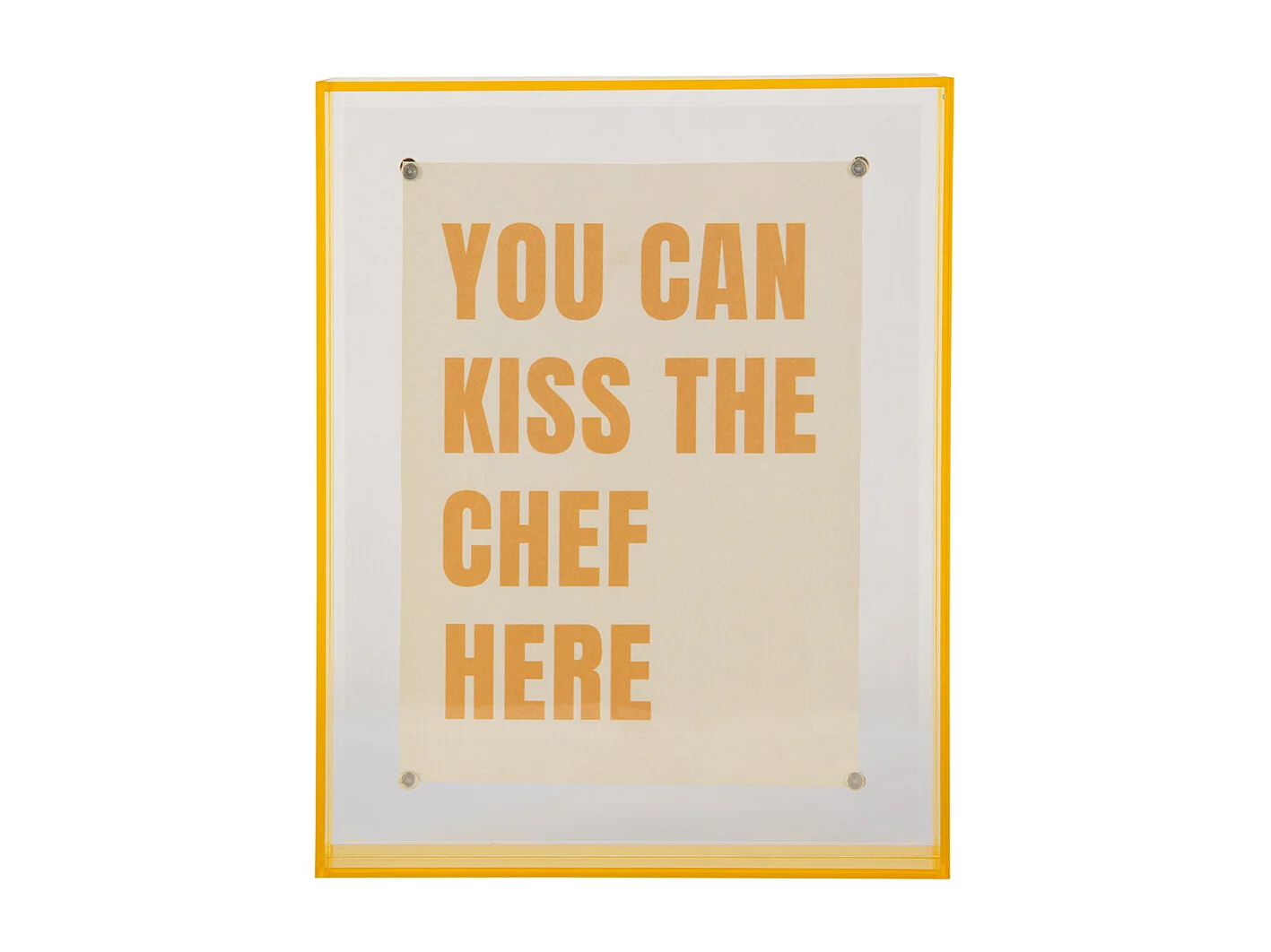 Fotolijst Gayo  - 17x17x22 cm - Geel