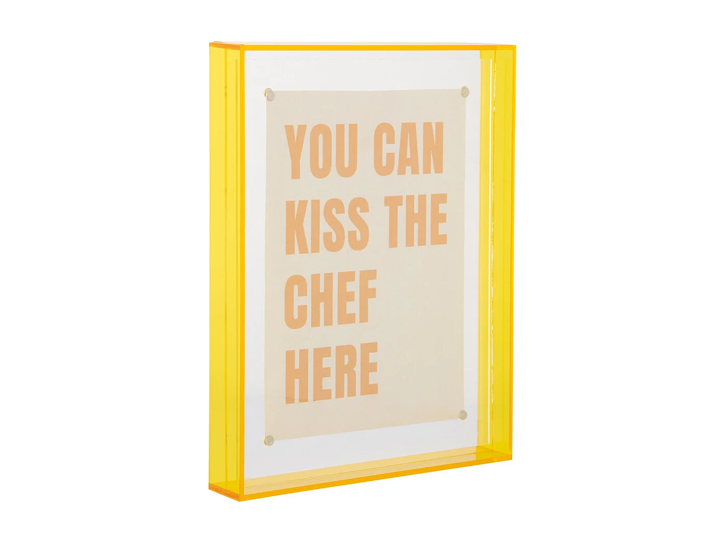 Fotolijst Gayo  - 17x17x22 cm - Geel