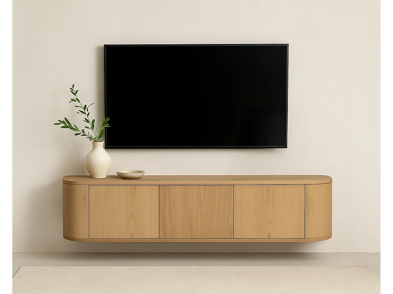TV-Meubel Novero Zwevend - 35x180x33cm