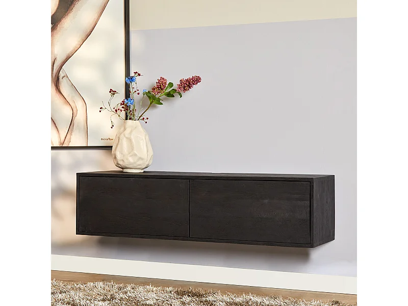 Tv meubel Vision - 30x120x35cm - Zwart