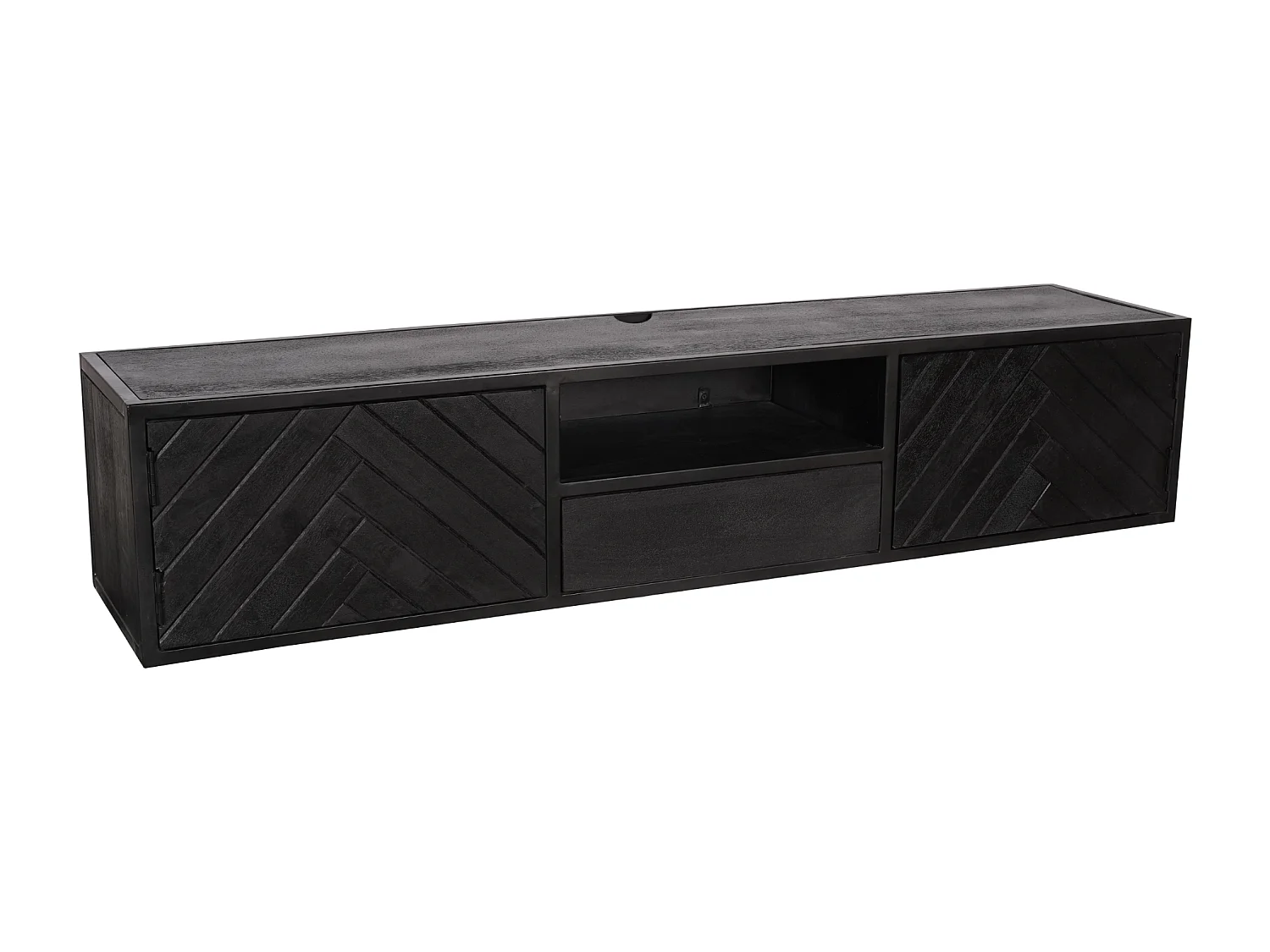 Tv meubel New York - 35x160x33cm - Zwart