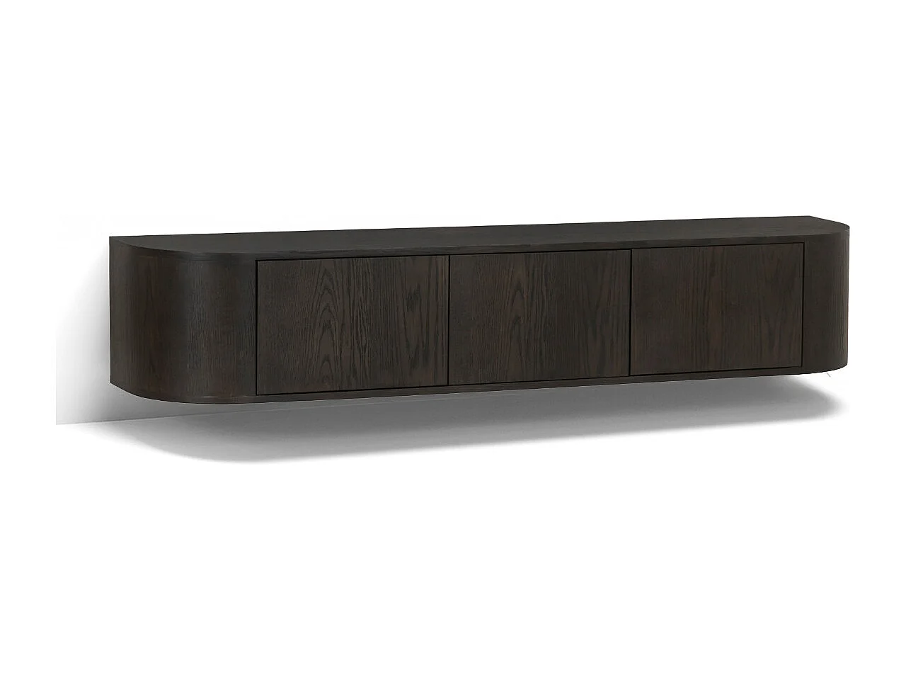 TV-Meubel Novero Espresso Zwevend - 35x180x33cm