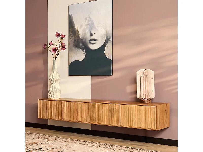 Tv meubel Madison - 35x200x30cm - Bruin