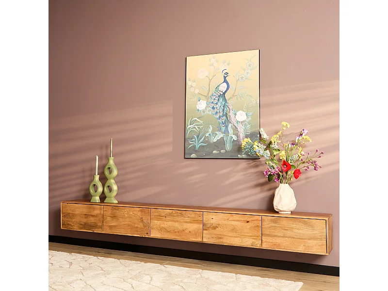 Tv meubel Vision - 30x280x35cm - Bruin