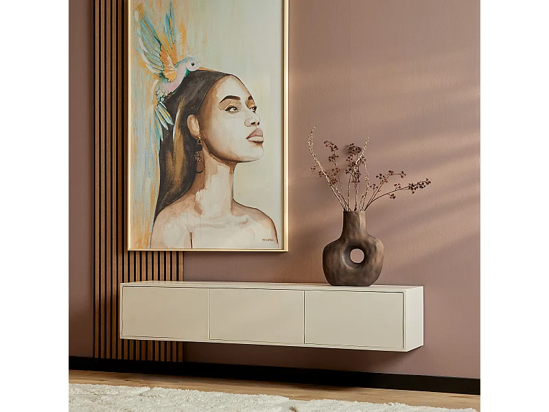 Tv meubel Vision - 30x160x35cm - Beige