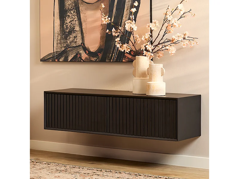 Tv meubel Madison - 35x120x30cm - Zwart