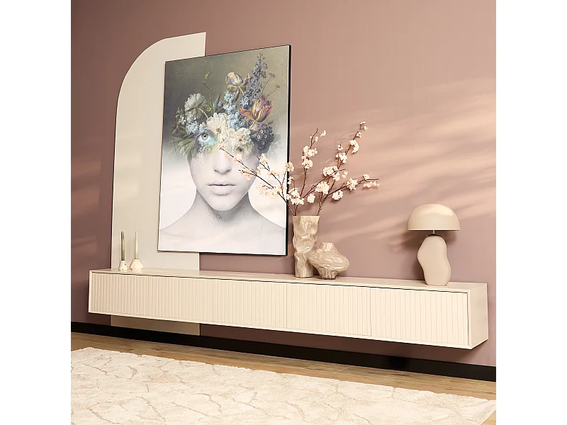 Tv meubel Madison - 35x280x30cm - Beige