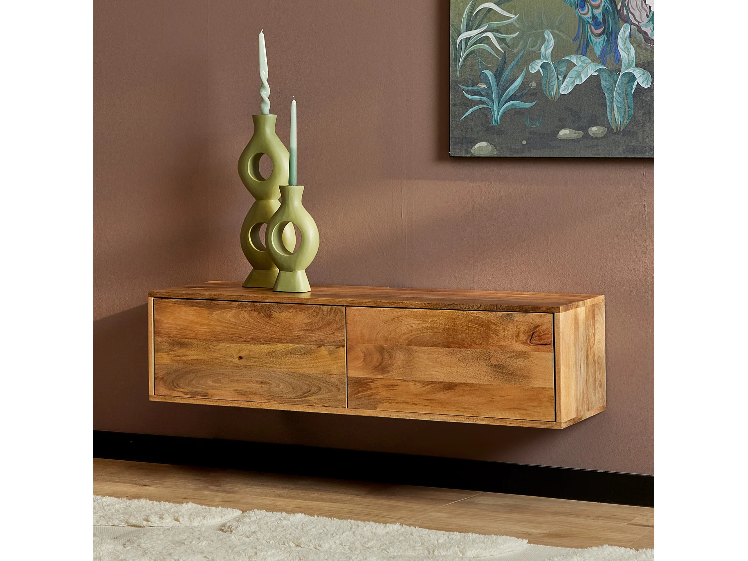 Tv meubel Vision - 30x120x35cm - Bruin