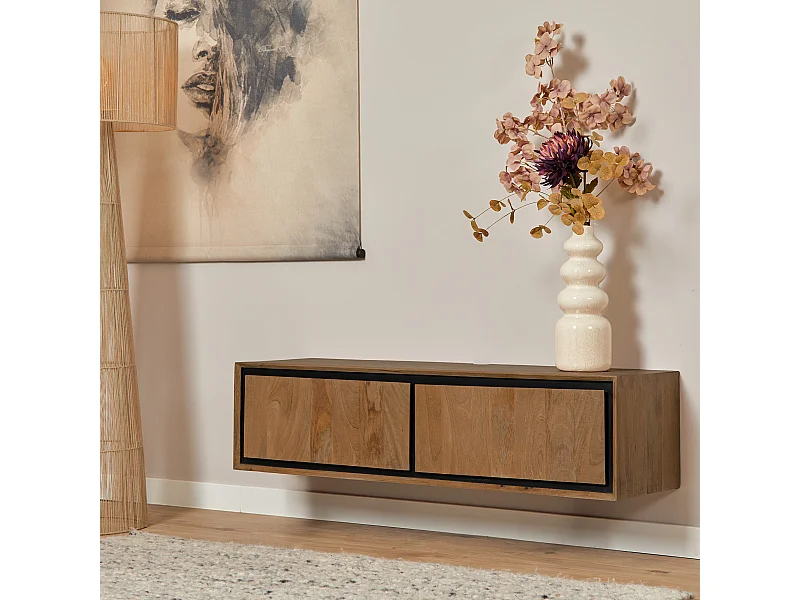 Tv meubel RichWood - 35x120x30cm - Bruin