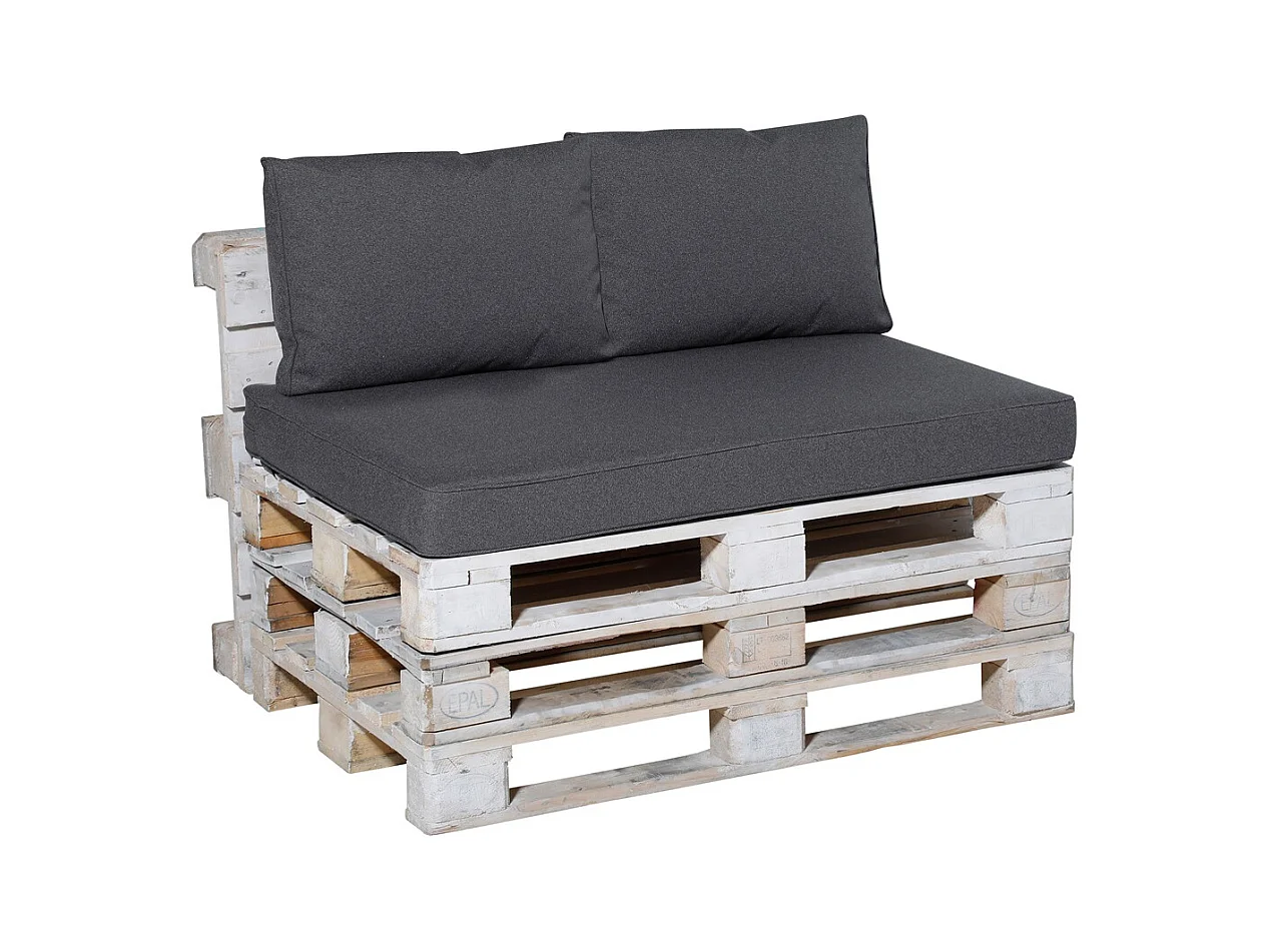 Lounge Zitkussen Manchester grey - Ca. 120x80 cm