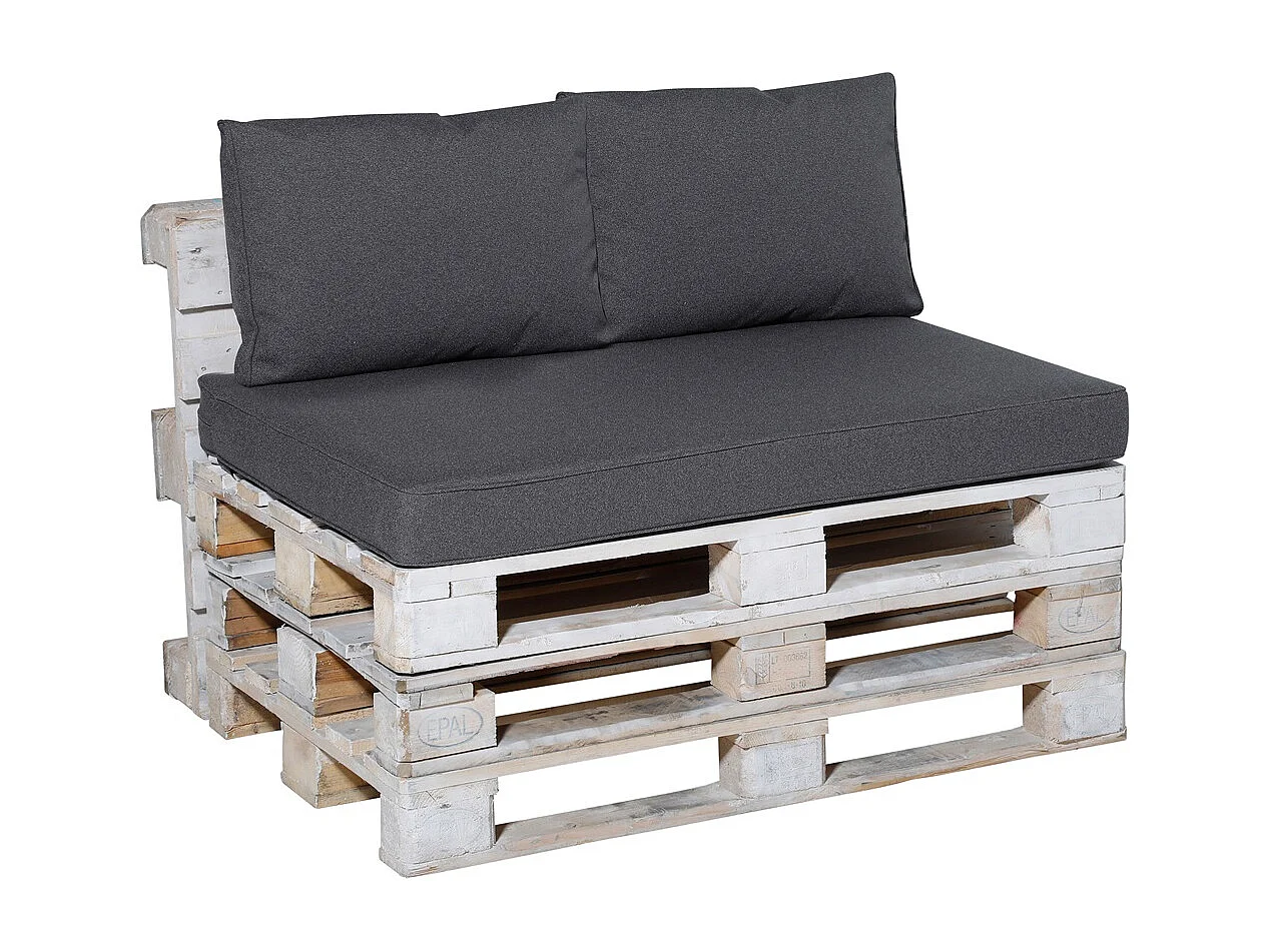 Lounge Zitkussen Manchester grey - Ca. 120x80 cm